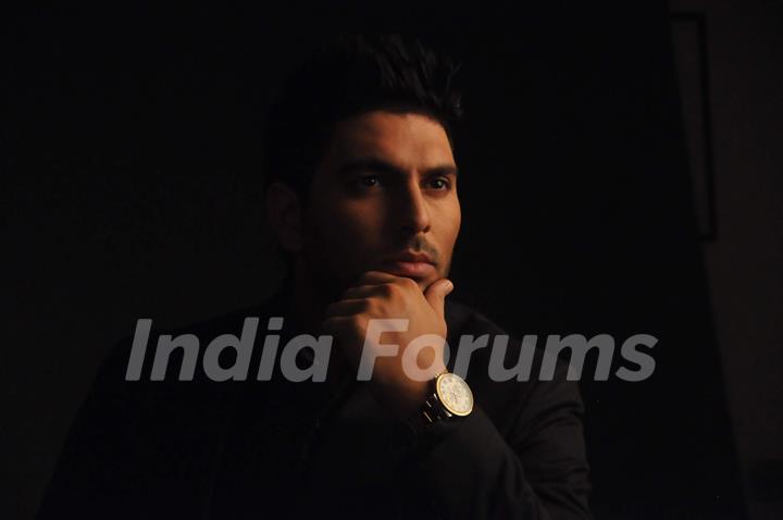 Indian cricketer Yuvraj Singh during the photo shoot for the ad campaign of luxury watch brand Ulysses Nardin in Mumbai. .