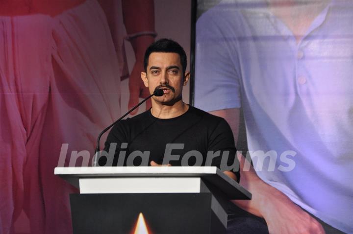 Aamir Khan at Star press meet to announced a unique new Star Plus project