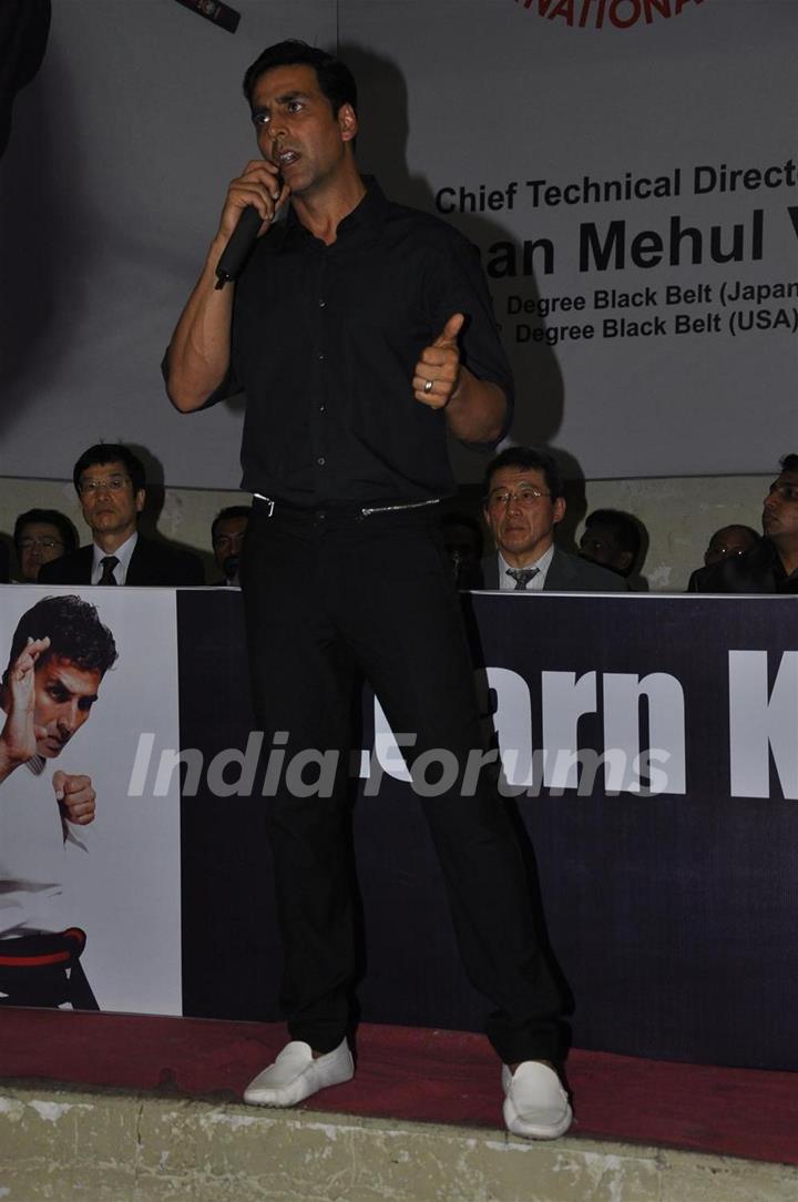 Akshay Kumar grace the Karate event at Andheri Sports Complex