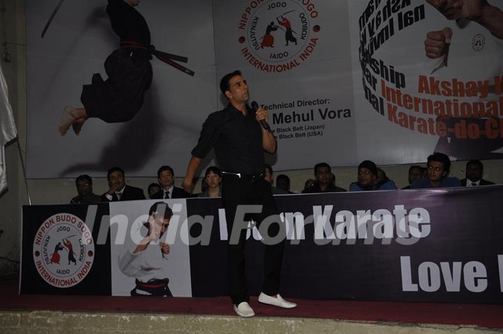 Akshay Kumar grace the Karate event at Andheri Sports Complex