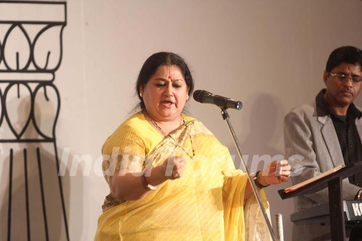 Shubha Mudgal at Firoz Nadiadwala organised event to support Anhad NGO at JW Marriott in Juhu, Mumba