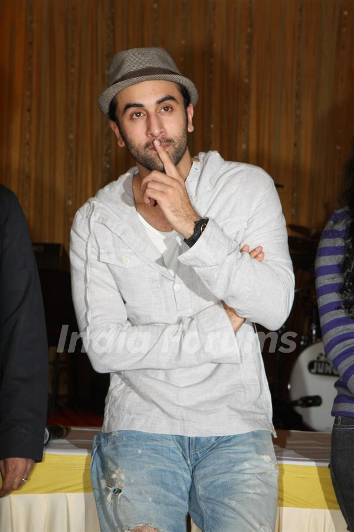 Ranbir Kapoor for the film 'Rockstar' concert press meet at Santacruz in Mumbai