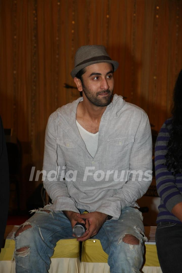 Ranbir Kapoor for the film 'Rockstar' concert press meet at Santacruz in Mumbai