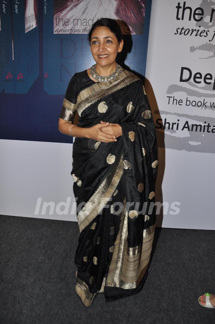 Launch of Deepti Naval book 'The Mad Tibetan: Stories from Then and Now' in Taj Land's End, Mumbai