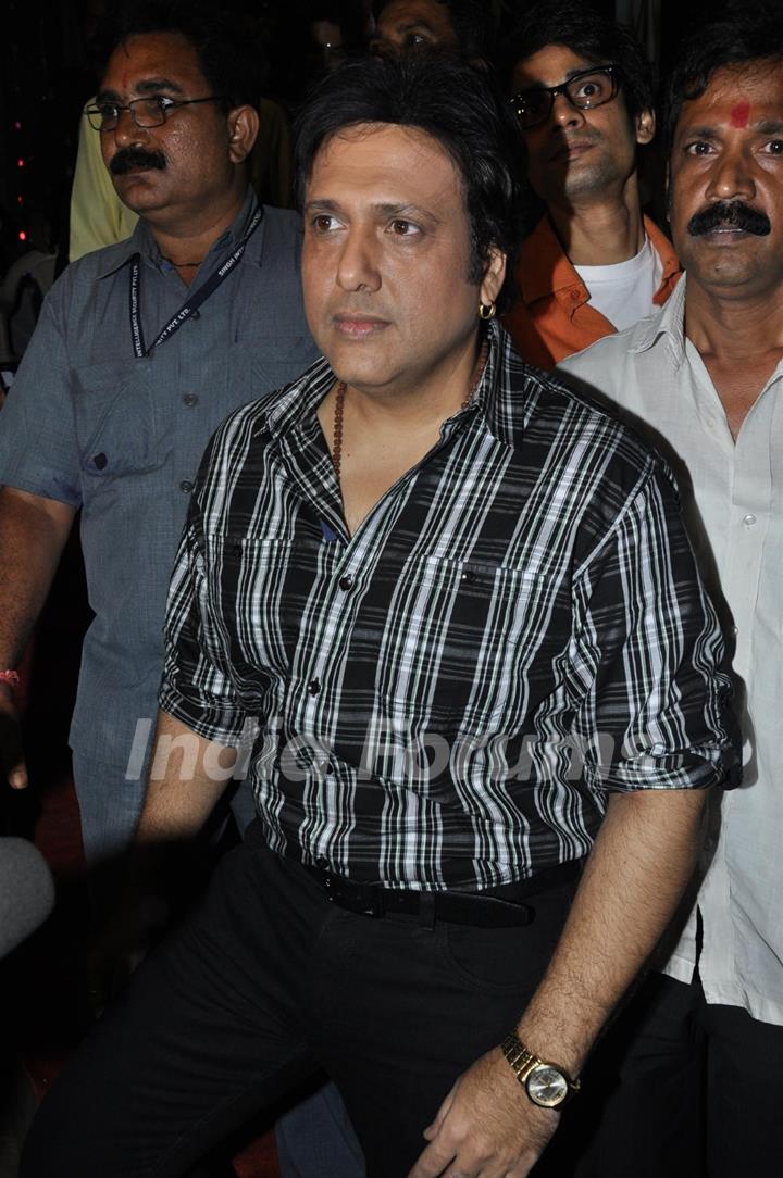 Govinda promote film Loot at Chatt Puja celebrations at Juhu, Mumbai