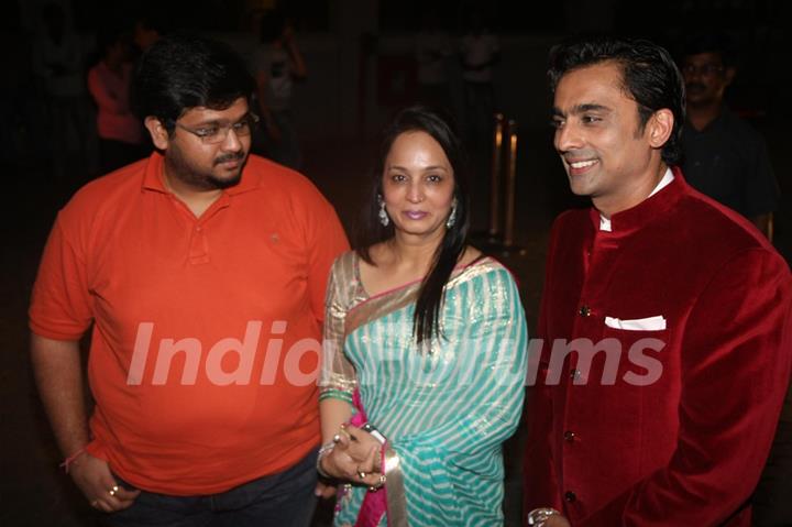 Smita Thackarey and Anuj Saxena at premiere of 'Miley Naa Miley Hum' at Cinemax