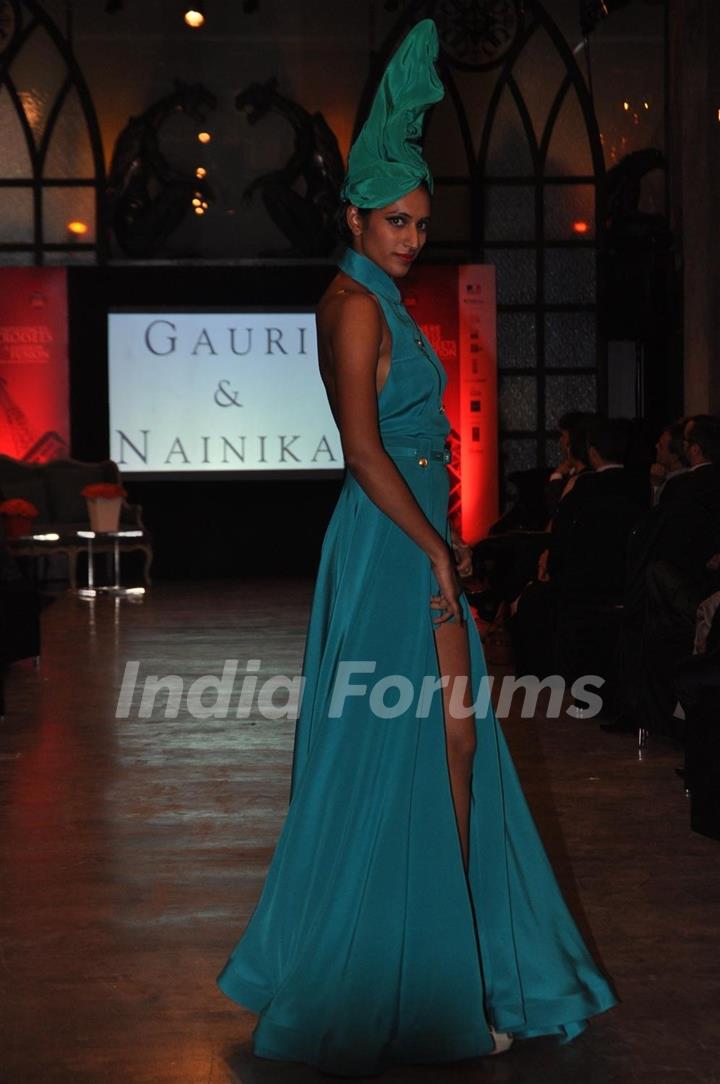 Models walk the ramp for Feme Fashions hosted by Suzanne Roshan