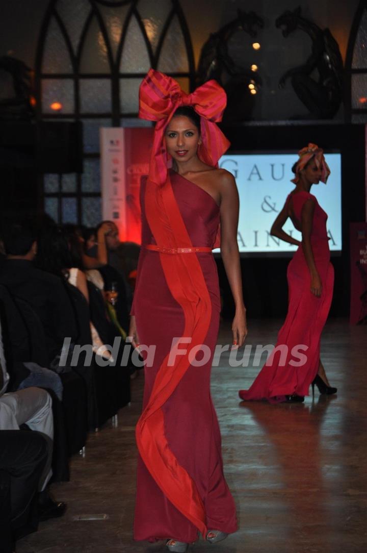 Models walk the ramp for Feme Fashions hosted by Suzanne Roshan