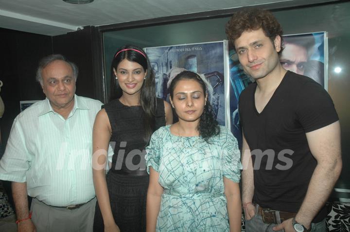 Shiney Ahuja with Sayali Bhagat promotes his film 'Ghost' in Andheri