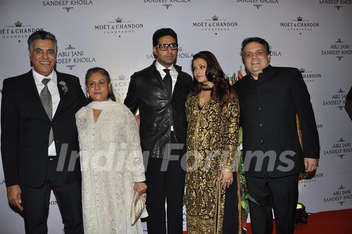 Jaya, Abhishek and Aishwarya Bachchan grace Abu Jani and Sandeep Khosla's 25th year bash at Hyatt