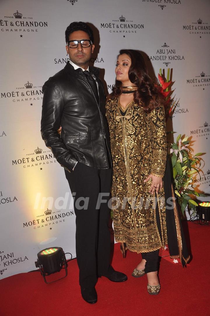 Abhishek and Aishwarya Rai Bachchan at Abu Jani celebrates 25 years with Moet Chandon at China House