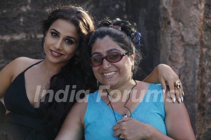 Vidya behind scenes of The Dirty Picture