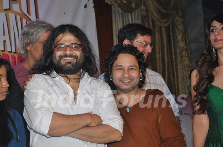 Pritam and Kailash Kher at 'Pappu Can't Dance Saala' music launch at Sea Princess