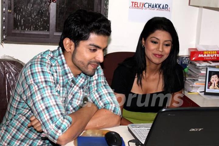 Gurmeet and Debina at the time of interview with Tellychakkar