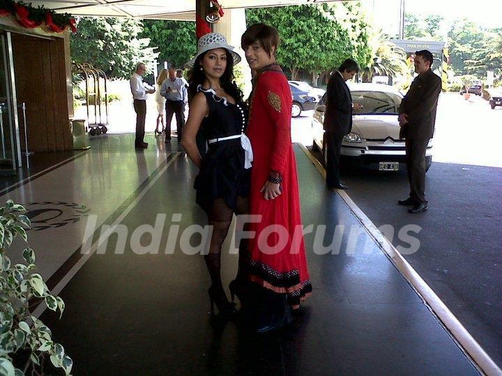 Debina Bonnerjee with Rohit Verma in Zor Ka Jhatka