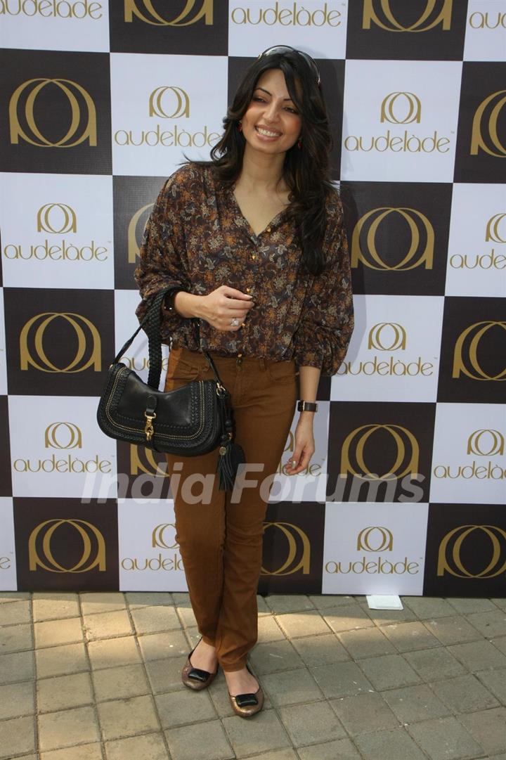 Shama Sikander at the 1st anniversary celebrations of accessories brand 'Audelade' in Mumbai