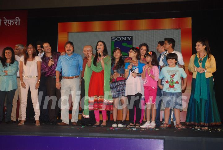 Cast and Crew at launch of Sony TV new show 'Parvarrish' at Powai