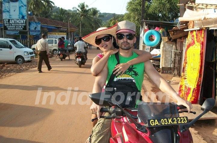 Gurmeet and Debina in Goa