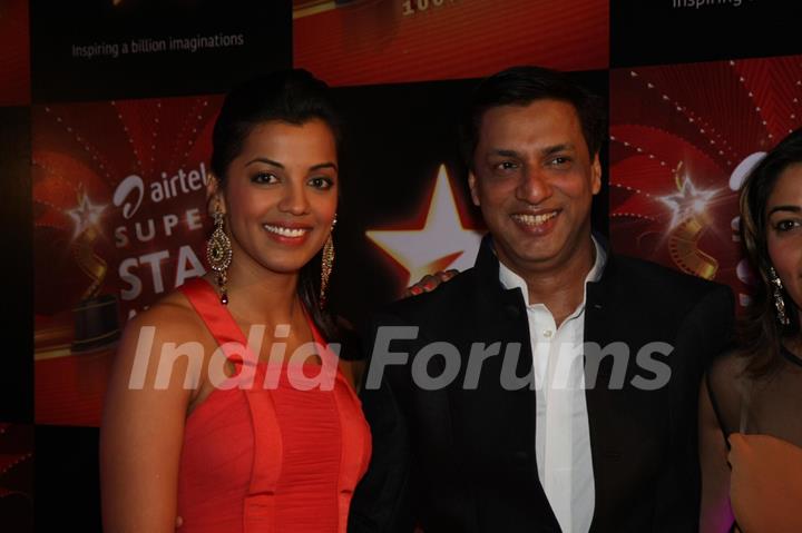 Madhur Bhandarkar and Mugdha Godse at Super Star Awards in Yashraj