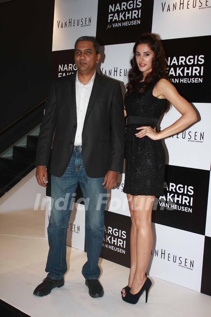 Nargis Fakhri announced as Van Heusen's brand ambassador