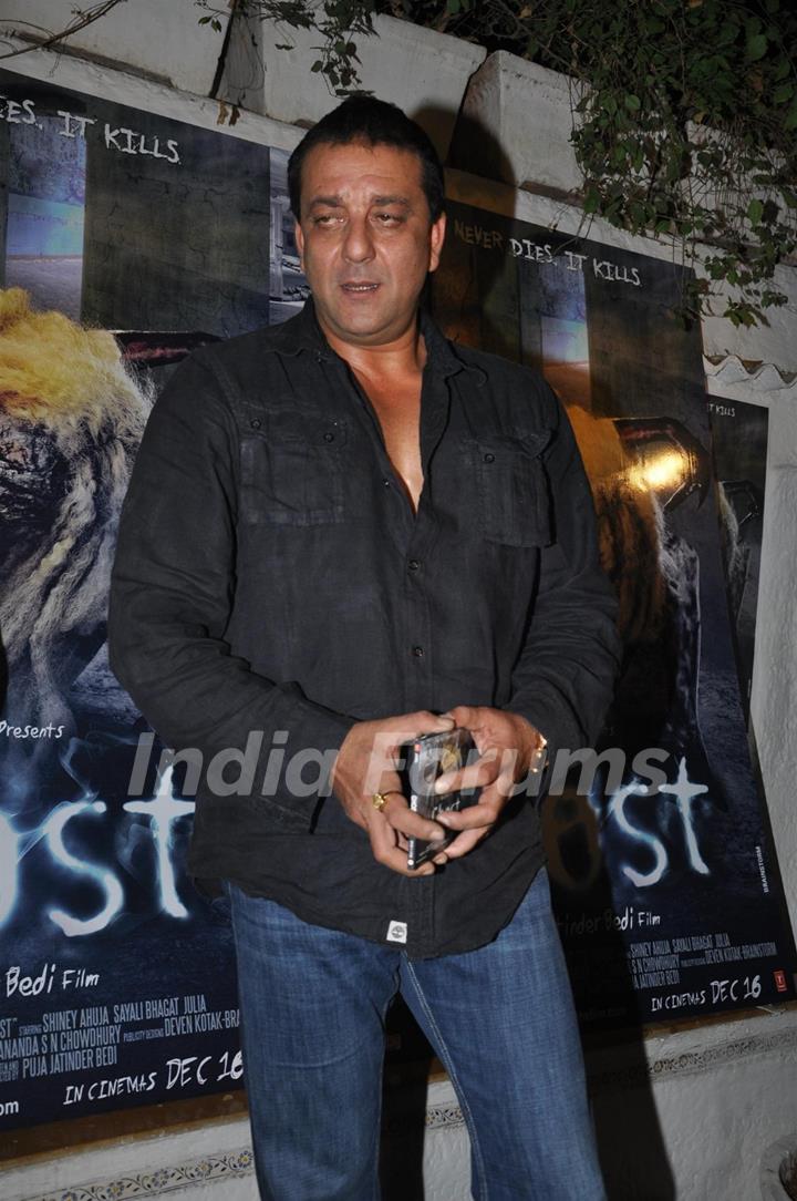 Sanjay Dutt launches film 'Ghost' music at Olive Kitchen and Bar at Bandra in Mumbai