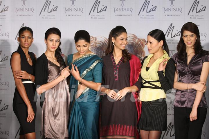 Models on the ramp at Jewellery brand 'Tanishq' new product range launch in Andheri, Mumbai