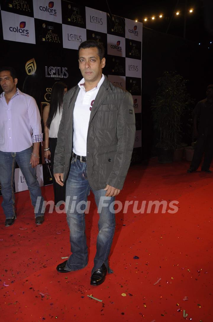 Salman Khan at Golden Petal Awards By Colors in Filmcity, Mumbai