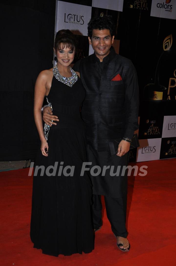 Aashka Goradia at Red Carpet of Golden Petal Awards By Colors in Filmcity, Mumbai