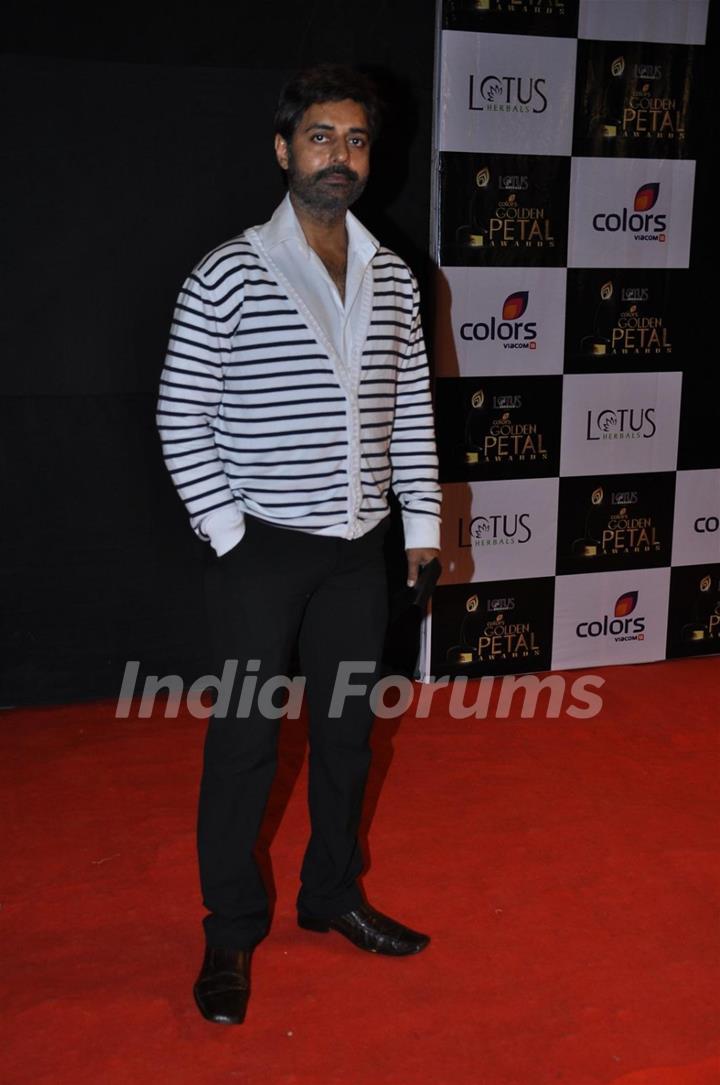 Sanjay Swaraj at Red Carpet of Golden Petal Awards By Colors in Filmcity, Mumbai