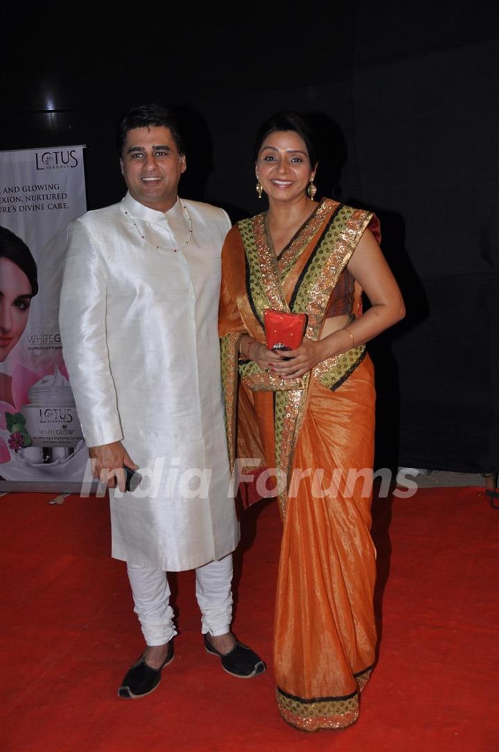 Vaishali Thakkar and Ayub Khan at Golden Petal Awards By Colors in Filmcity, Mumbai