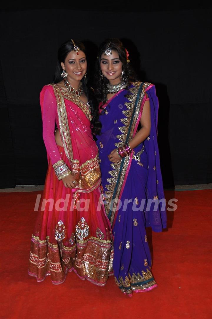 Pratyusha Banerjee and Neha Marda at Golden Petal Awards By Colors in Filmcity, Mumbai