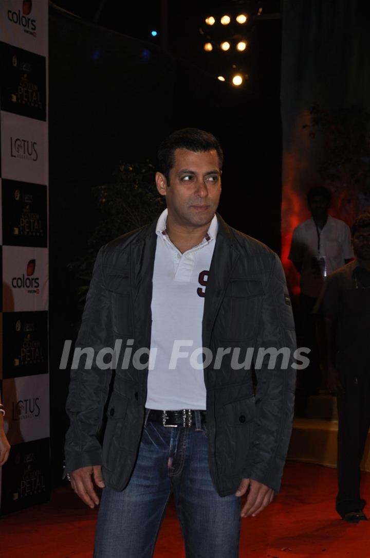 Salman Khan at Golden Petal Awards By Colors in Filmcity, Mumbai