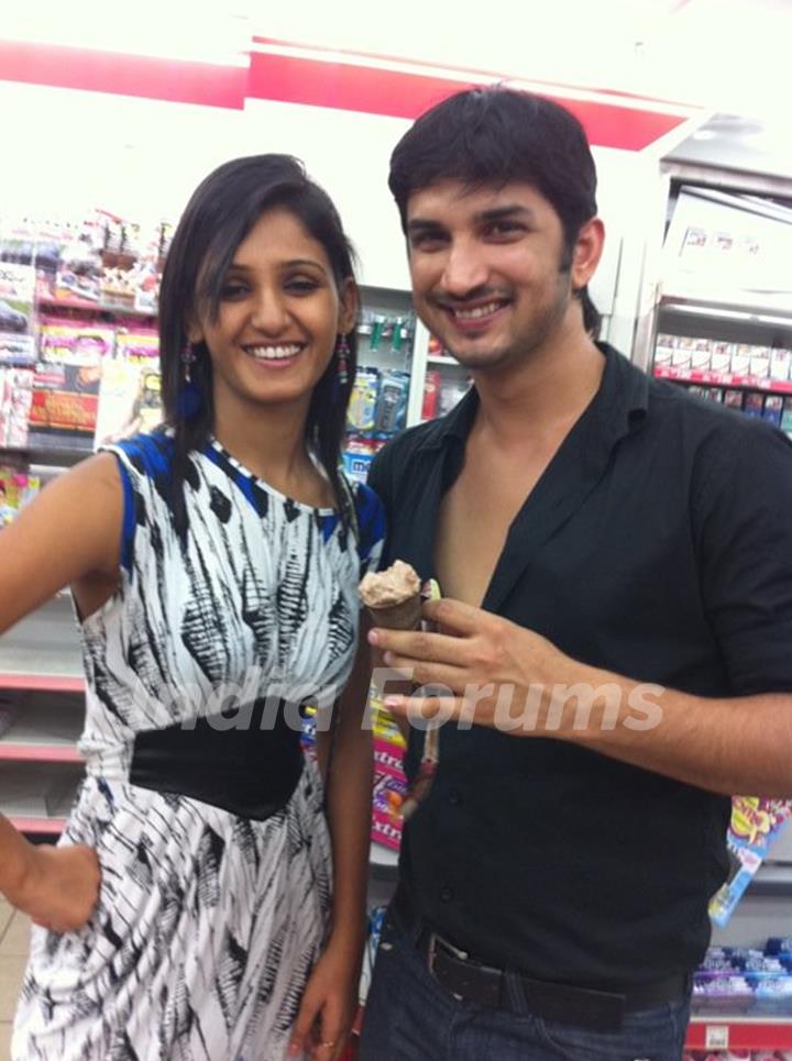 Shakti Mohan with Sushant in Malaysia