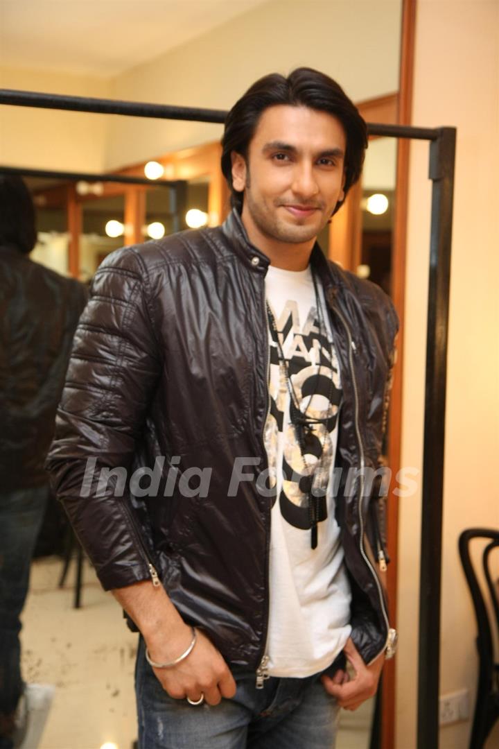 Ranveer Singh at press meet of film 'Ladies vs Ricky Bahl' at Yashraj Studios in Mumbai