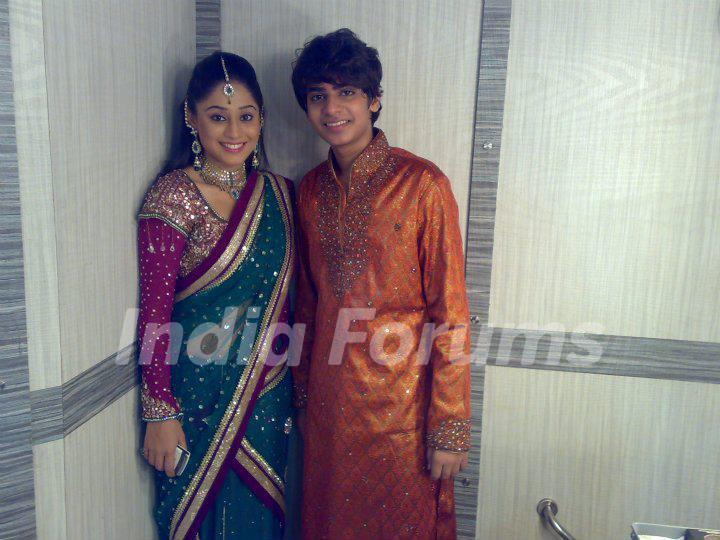 Soumya Seth and Ayush off screen pic