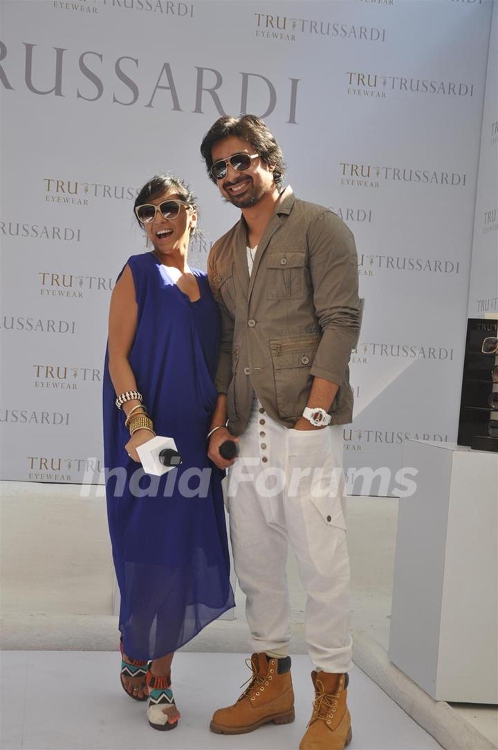 Rannvijay Singh and Shweta Salve at Trussardi watch launch at Olive