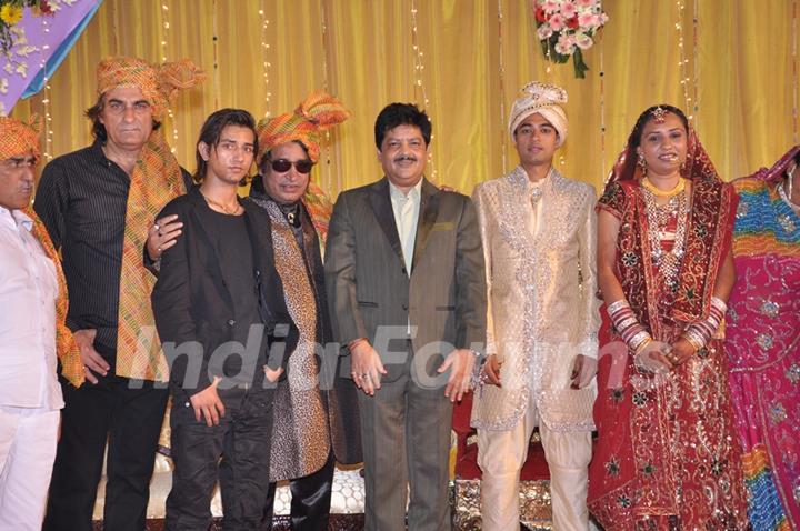 Udit Narayan at Wedding of famous music director Dilip Sen’s daughter Ms Simmin held in Mumbai