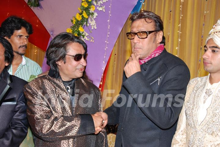 Jackie Shroff at Wedding of famous music director Dilip Sen’s daughter Ms Simmin held in Mumbai