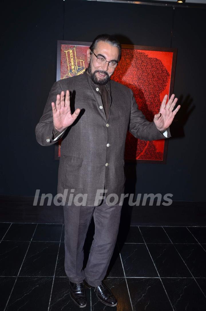 Kabir Bedi during Jaideep Mehrotra's art event at Tao Art Gallery, Worli