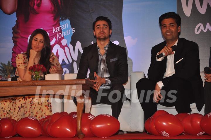 Kareena, Imran Khan and Karan Johar unveiled the first look of film &quot;Ek Main Aur Ekk Tu&quot; at Taj Land