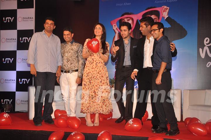 Kareena, Imran Khan and Karan Johar unveiled the first look of film &quot;Ek Main Aur Ekk Tu&quot; at Taj Land