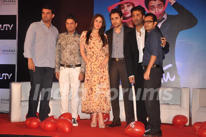 Kareena, Imran Khan and Karan Johar unveiled the first look of film &quot;Ek Main Aur Ekk Tu&quot; at Taj Land