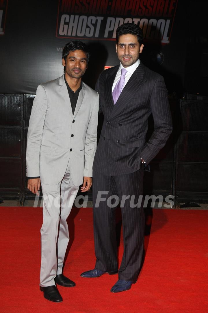 Abhishek Bachchan grace the special screening of Mission Impossible - Ghost Protocol at Imax