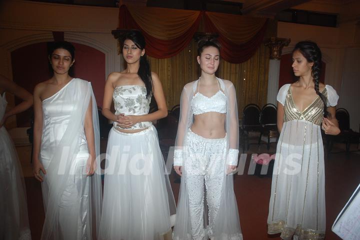 Models giving a glimpse of what to expect at the inaugural India Resort Fashion Week which will kick start Dec 7.  .