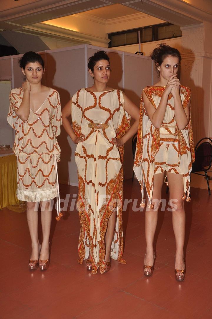 Models giving a glimpse of what to expect at the inaugural India Resort Fashion Week which will kick start Dec 7. .