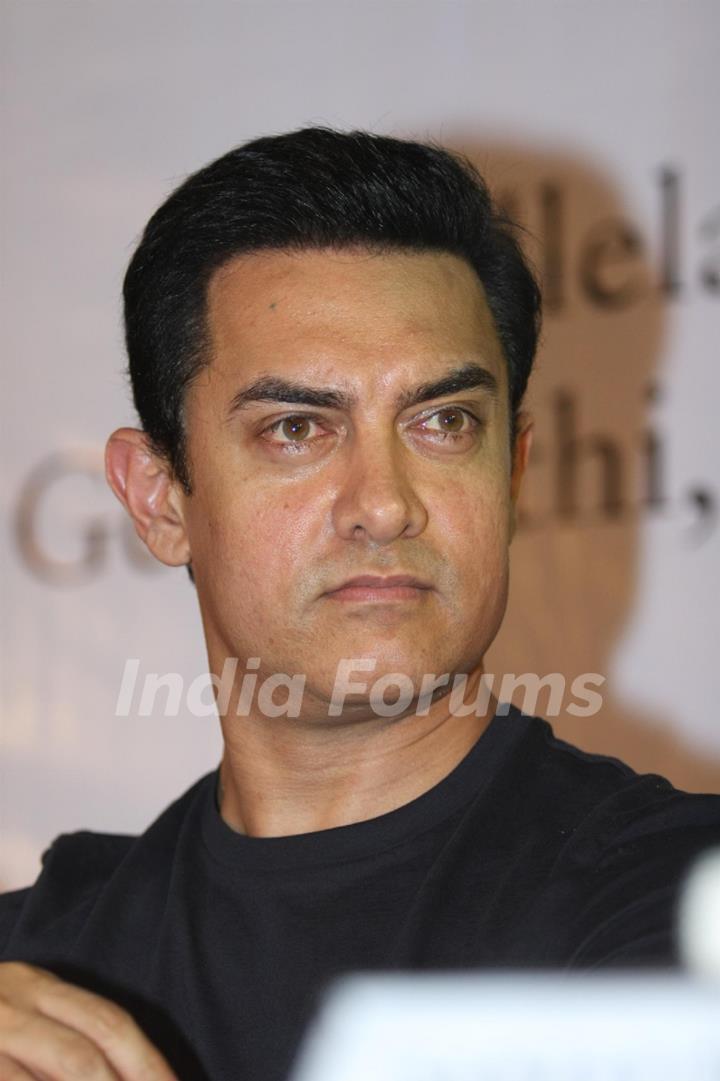 Aamir Khan at launch of 'PULLELA GOPICHAND'Book in Mumbai