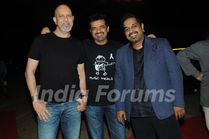 Loy, Ehsaan and Shankar at Music Heals Concert held at Andheri Sports Complex in Mumbai