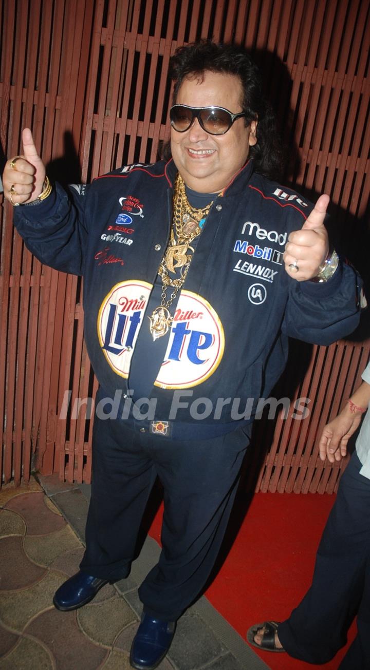 Bappi Lahiri at The Dirty picture success party at Aurus