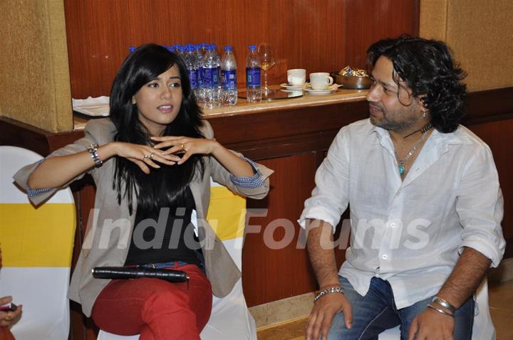 Amrita Rao with singer Kailash Kher