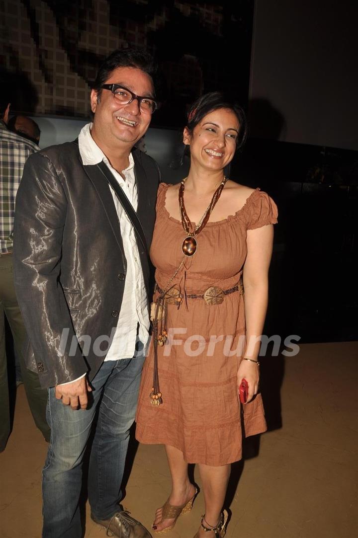 Vinay Pathak and Divya Dutta at Premiere of film 'Pappu Can't Dance Saala'